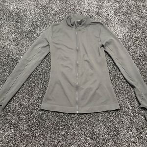 ZYIA Women's Gray Zip-Up Shirt size small